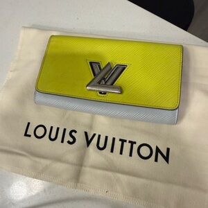 Louis Vuitton Vibrant Yellow and White Wallet